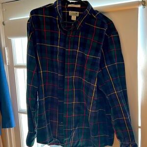 LL Bean Flannel button down shirt